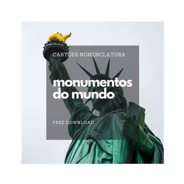 Cartões Nomenclatura Monumentos do Mundo