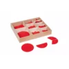 caixa de frações montessori