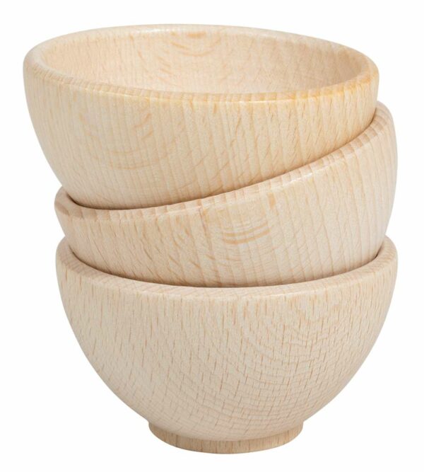 Taças madeira 70 mm (pack de 3)
